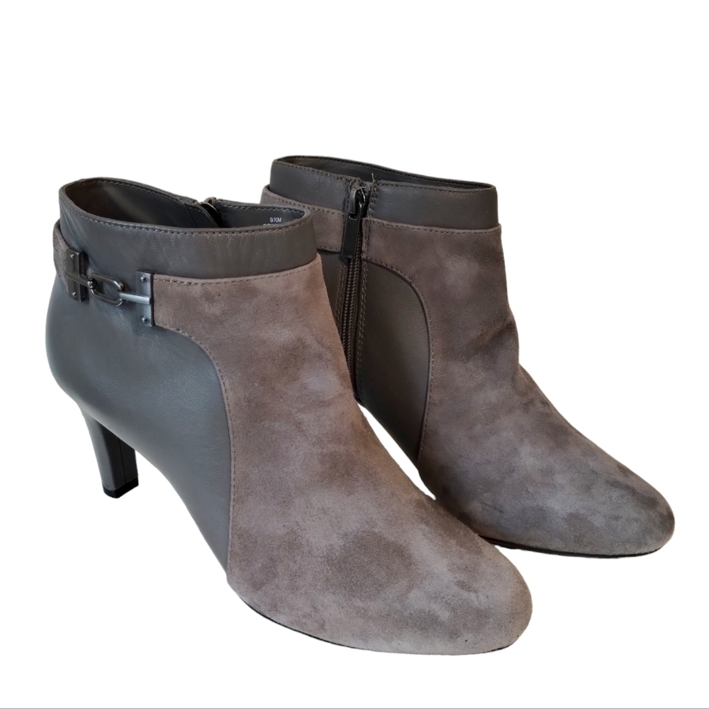 Bandolino LAPPO‎ Heel Boot Grey Women's 9.5